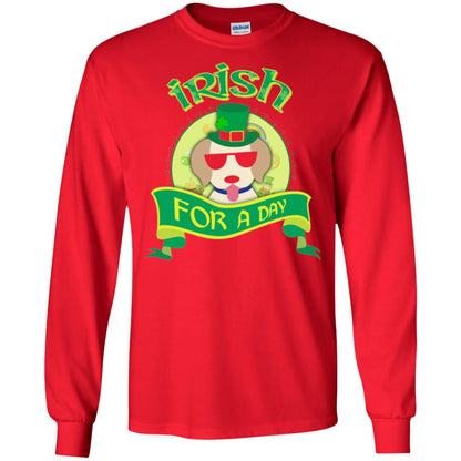 Saint Patrick_s Day 2018 T-shirt Amazing I_m Irish Labrador Red