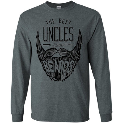 Funny Uncle T-shirt The Best Uncles Have Beards Dark Heather