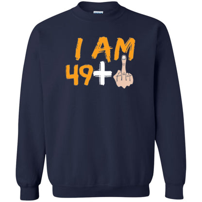 50th Birthday T Shirt I Am 49 Plus Navy