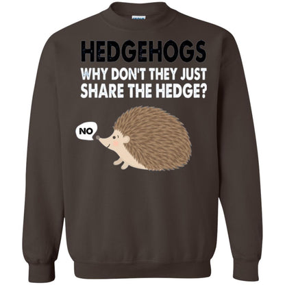 Hedgehogs T-shirt Why Don_t They Just Share Hedge Dark Chocolate