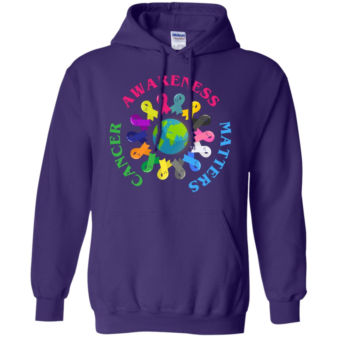 All Cancer Ribbons For All Cancer Awareness T-shirt Purple