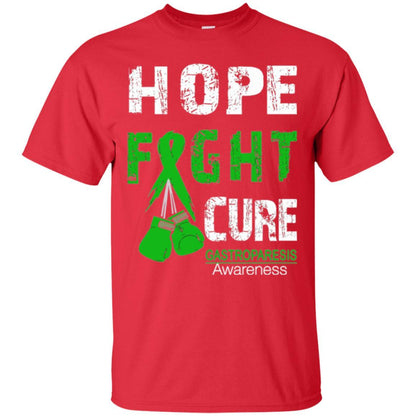 Gastroparesis Awareness T-shirt Hope Fight Cure Gastroparesis Awareness Red