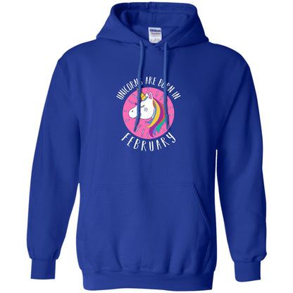 February Birthday T-shirt Unicorns Are Born In February Royal