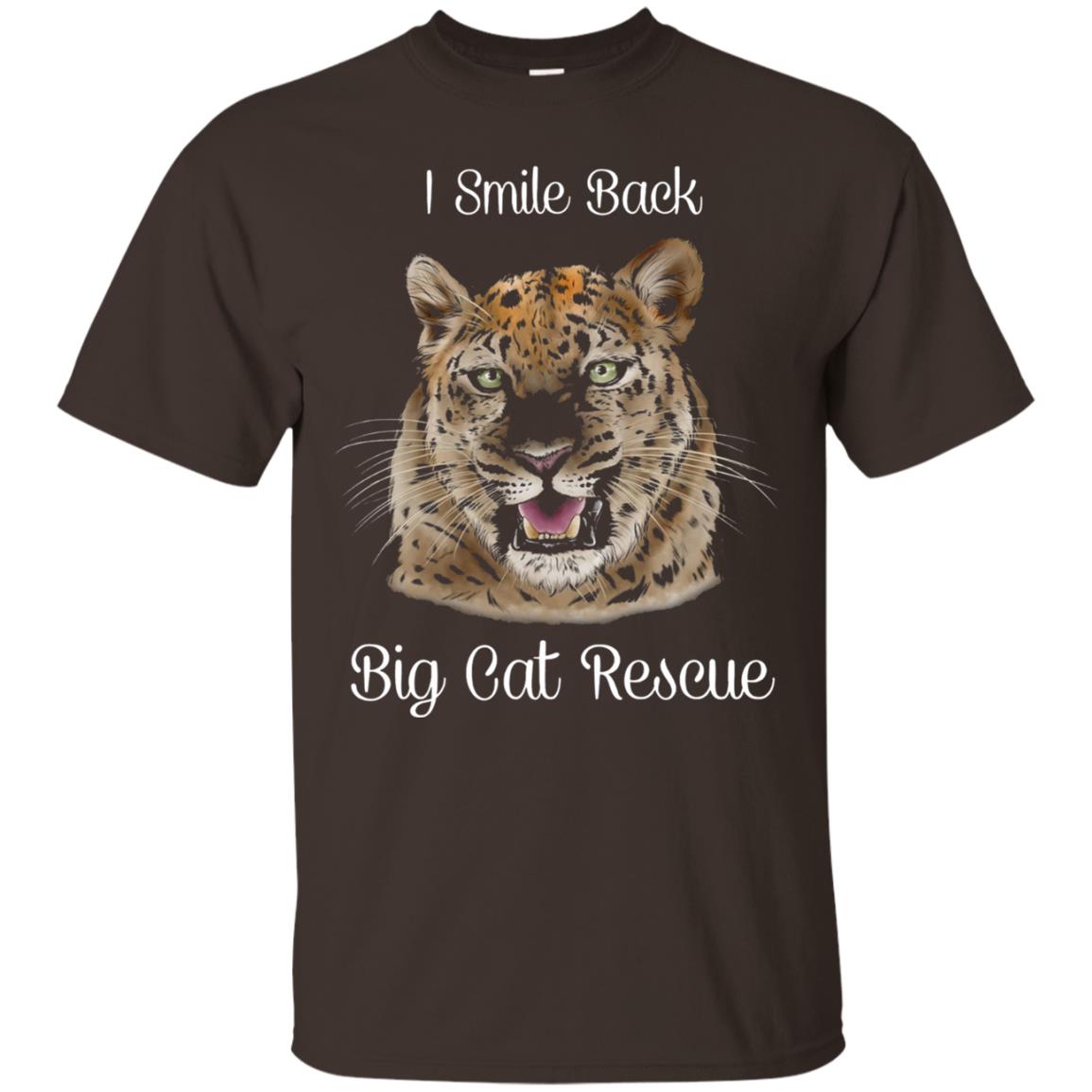 I Smile Back Big Cat Recuse Shirt Dark Chocolate