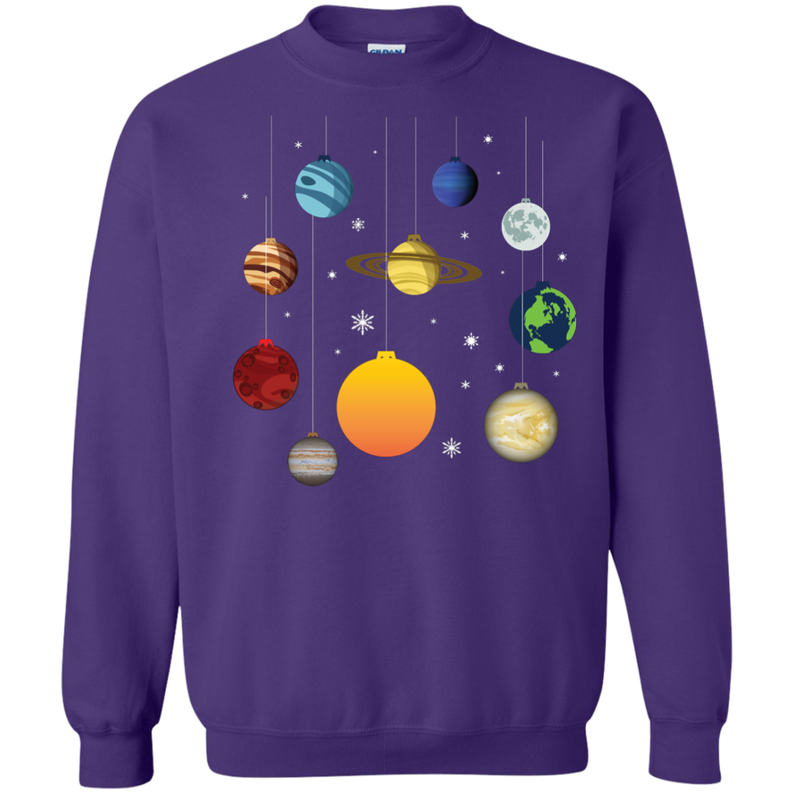 Christmas T-shirt Joy To Universe Christmas Purple