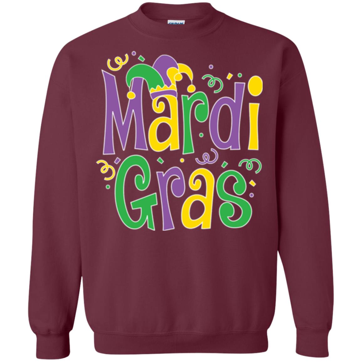 Mardi Gras T-shirt Mardi Gras Party T-shirt Maroon