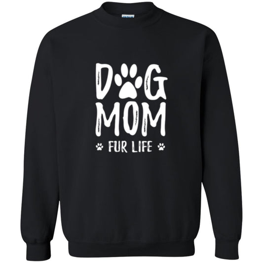 Dog Lover T-shirt Dog Mom Fur Life T-shirt Black