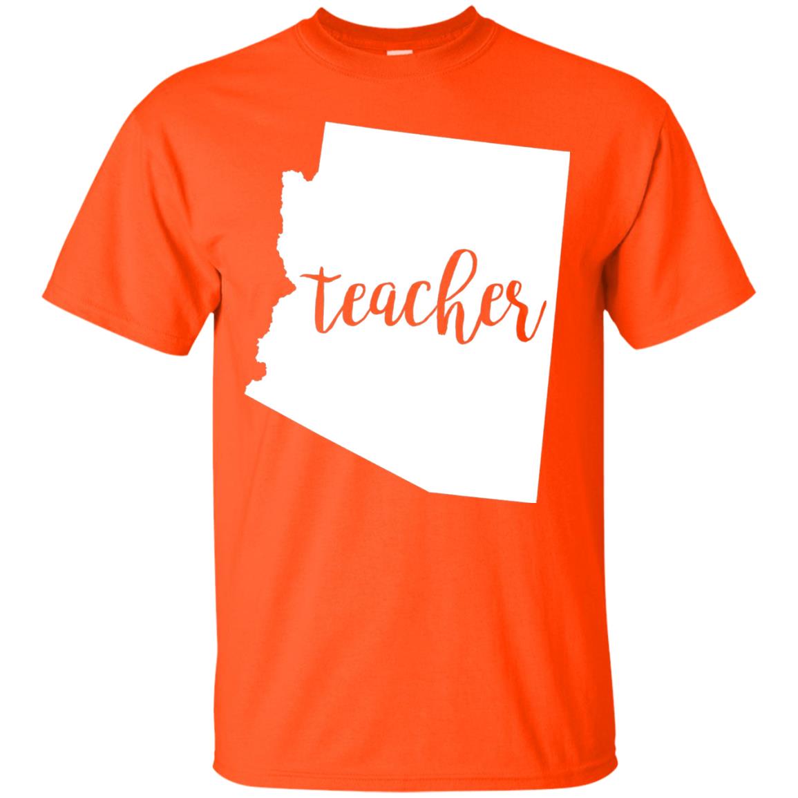 Arizona Teacher Home State Back To School Shirt Orange