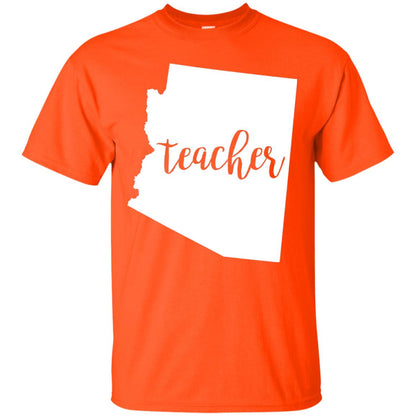 Arizona Teacher Home State Back To School Shirt Orange