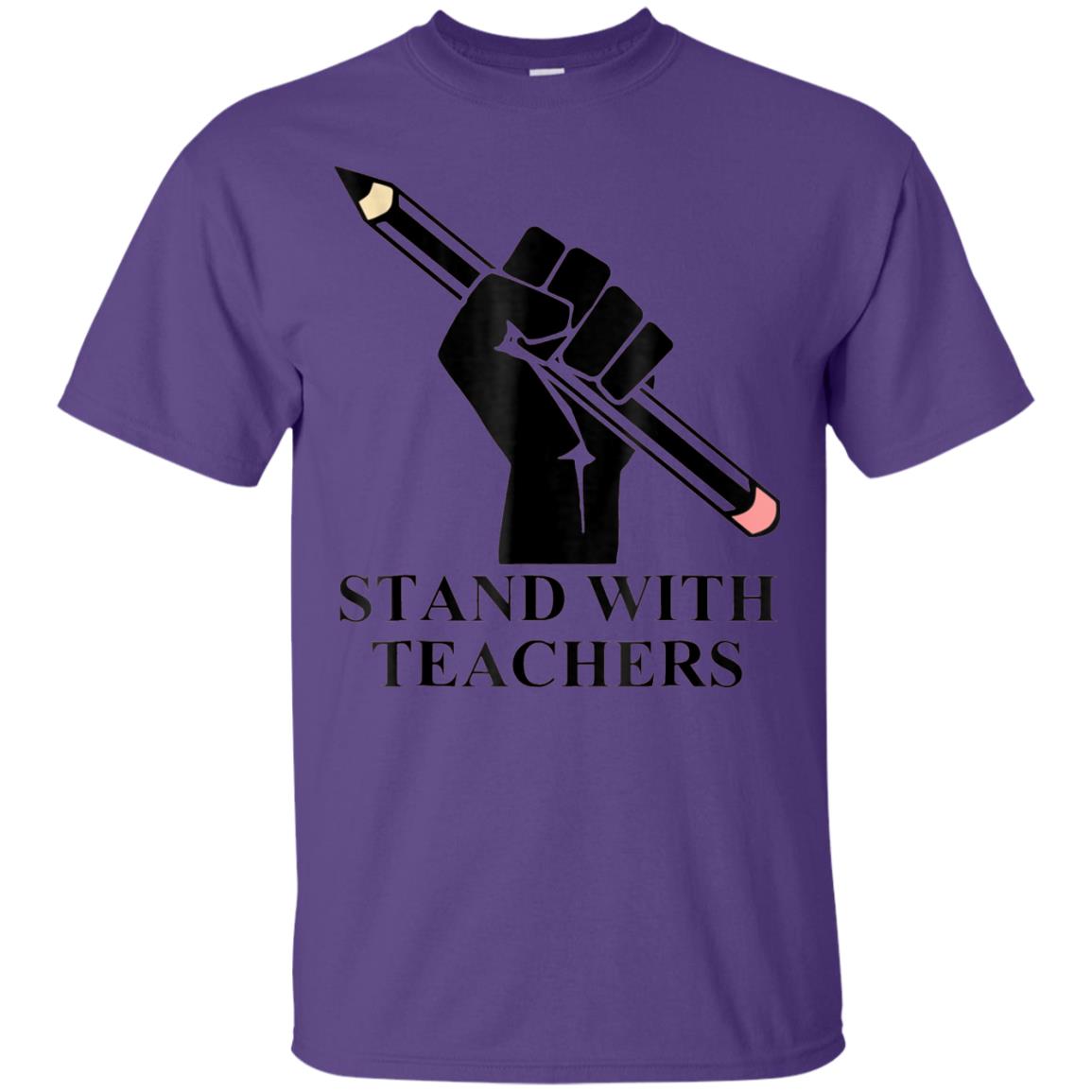 Colorado Teachers Stand With Teachers Educator Strike Shirt Purple