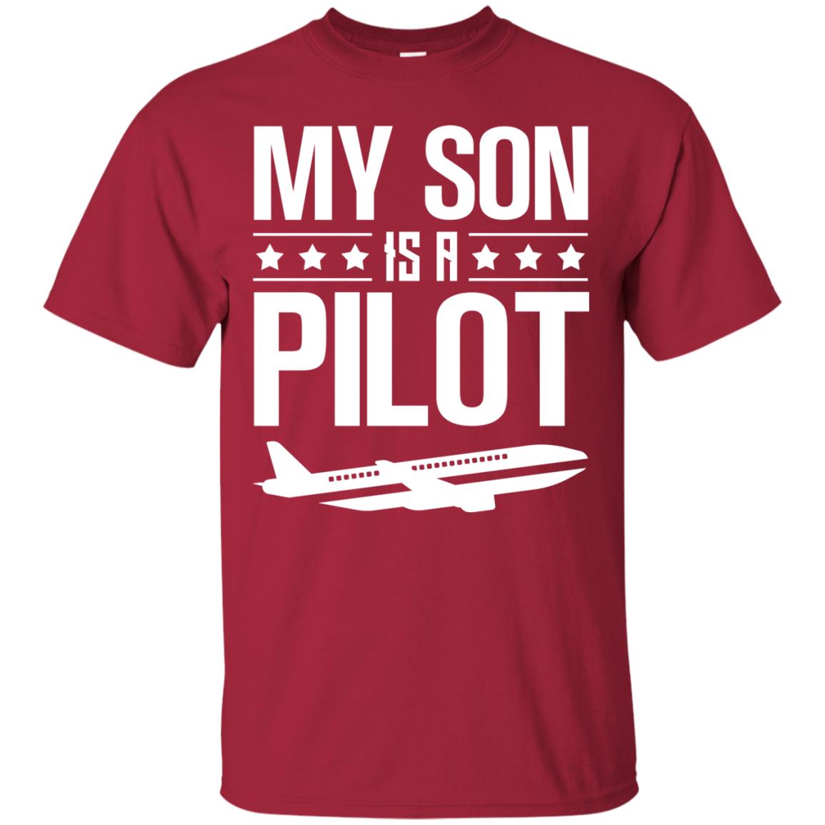My Son Is A Pilot Shirt Cardinal