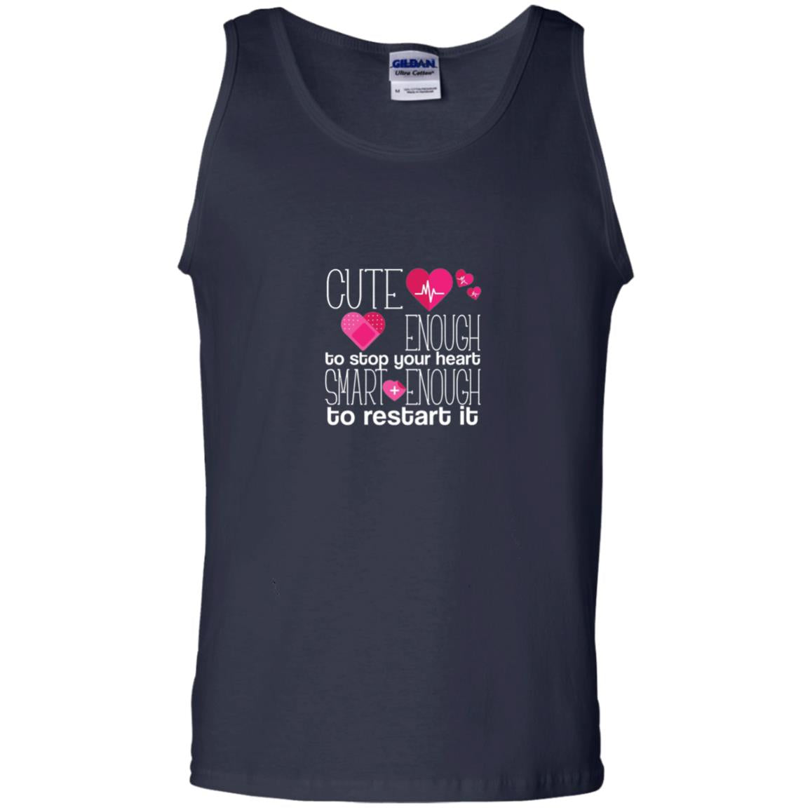 Cute Enough To Stop Your Heart Smart Enough To Restart It Nursing Student Navy