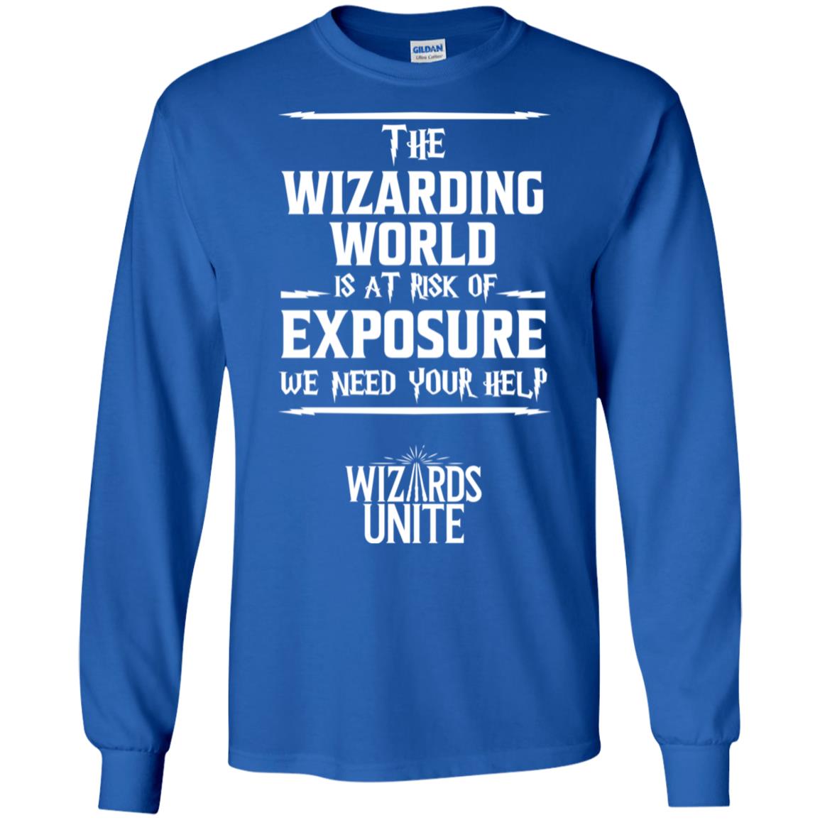The Wizarding World Is At Risk Of Exposure Harry Potter T-shirt Royal