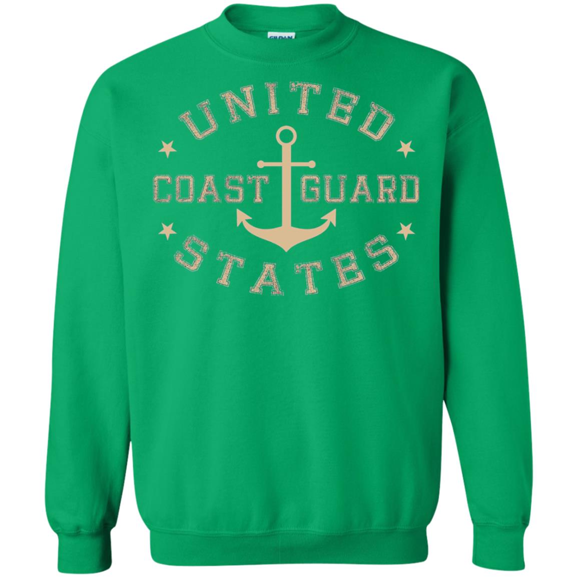 Coast Guard Birthday United States Anchor T-shirt Irish Green