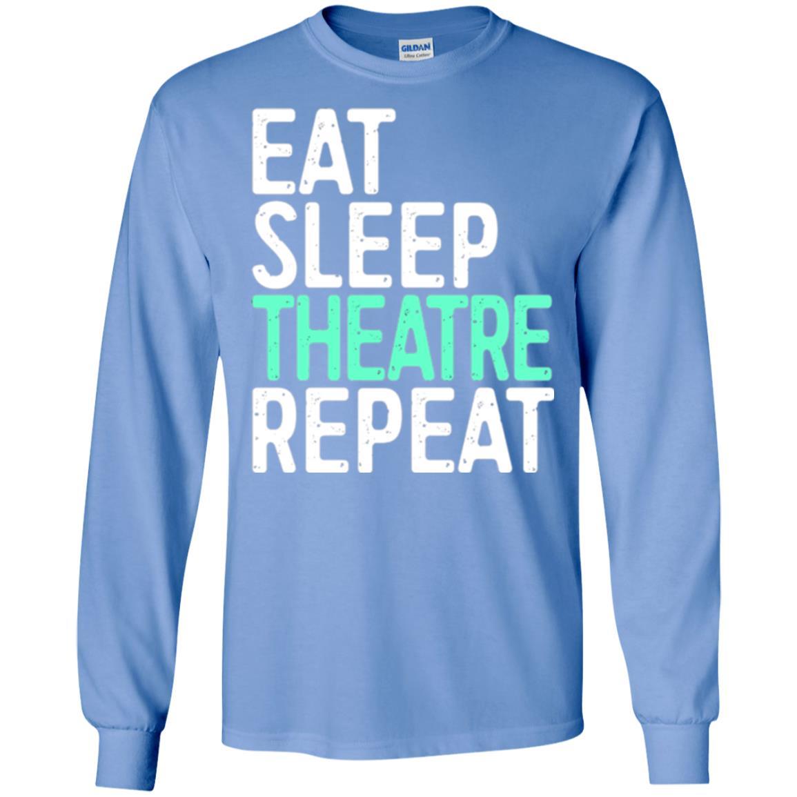 Actor T-shirt Eat Sleep Theatre Repeat T-shirt Carolina Blue