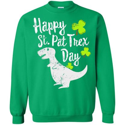 Pat T-rex Cute Stain Patricks Shirt Irish Green