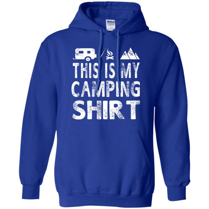 Funny Camper Gift T-shirt This Is My Camping Shirt Royal