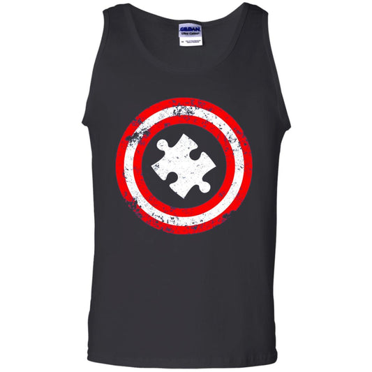Captain Autism Superhero T-shirt Autism Awareness Black
