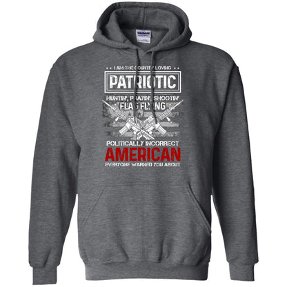 Politically Incorrect American Everyone Warned You About Military Shirt Dark Heather