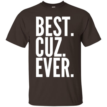 Cousin T-shirt Best Cuz Ever Dark Chocolate