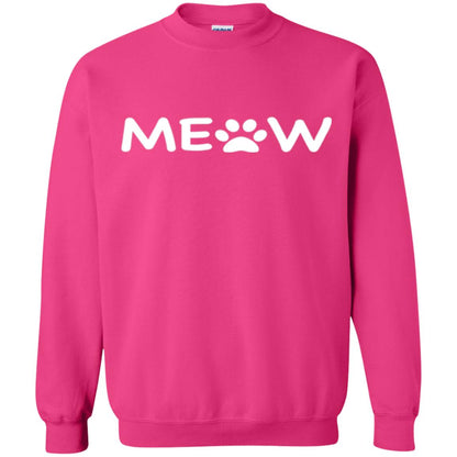 Cat Lovers T-shirt Meow Kitten Paw Heliconia