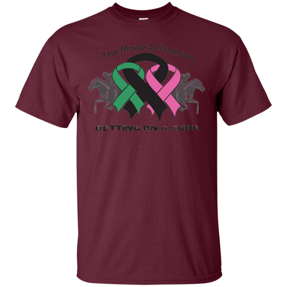 The Mane Attraction Cancer Betting On A Cure Shirt Maroon