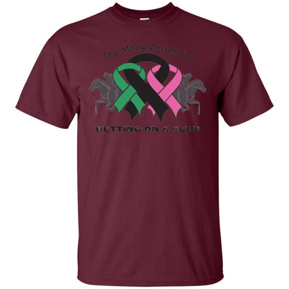 The Mane Attraction Cancer Betting On A Cure Shirt Maroon