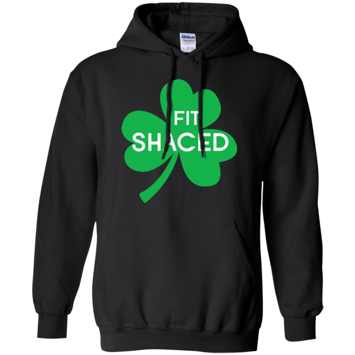 Saint Patrick's Day T-shirt Shamrocks Fit Shaced Black