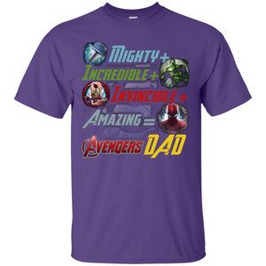 Mighty Incredible Invincible Amazing Dad Movie Fan T-shirtG200 Gildan Ultra Cotton T-Shirt