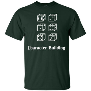 Gamer T-shirt Character Building Rolling Dice