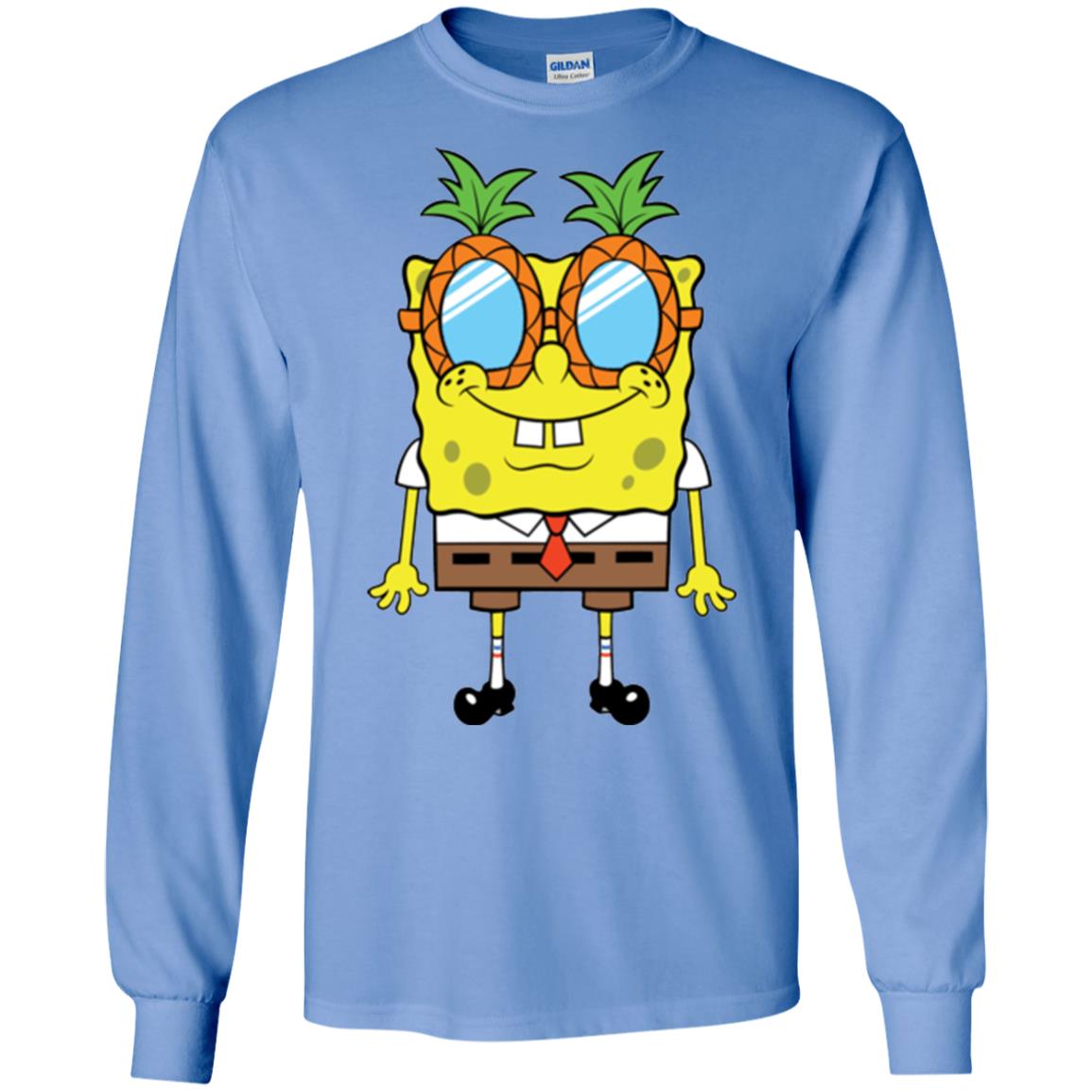 Nickelodeon Spongebob Squarepants Pineapple Glasses T-shirt Carolina Blue