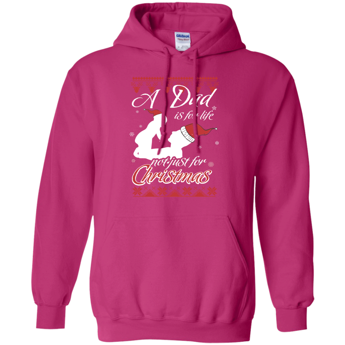 Family T-Shirt A Dad Is For Life Not Just For Christmas Heliconia
