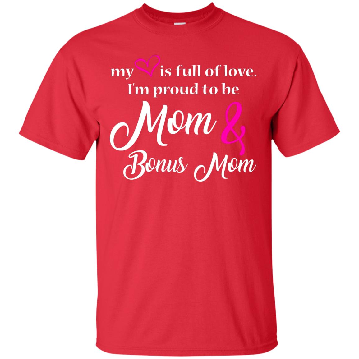 Mommy T-shirt My Heart Is Full Of Love Red