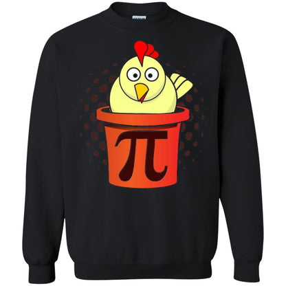 Chicken Pot Pi Funny Math T-shirt Black