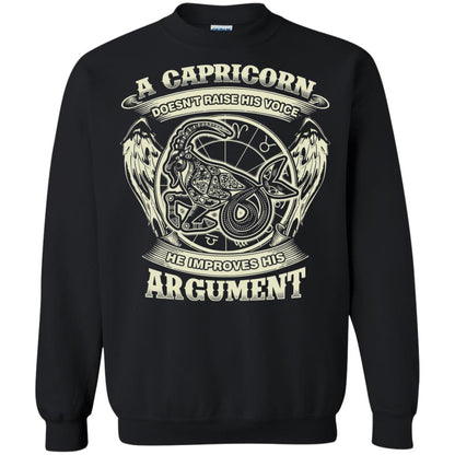 Capricorn Dosent Raise His Voice He Improve His Argument Black