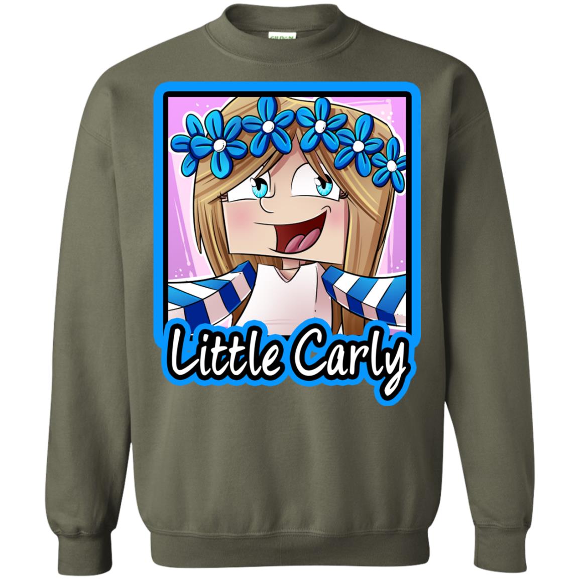 Little Carly Minecraft Little Club Adventures Shirt Military Green