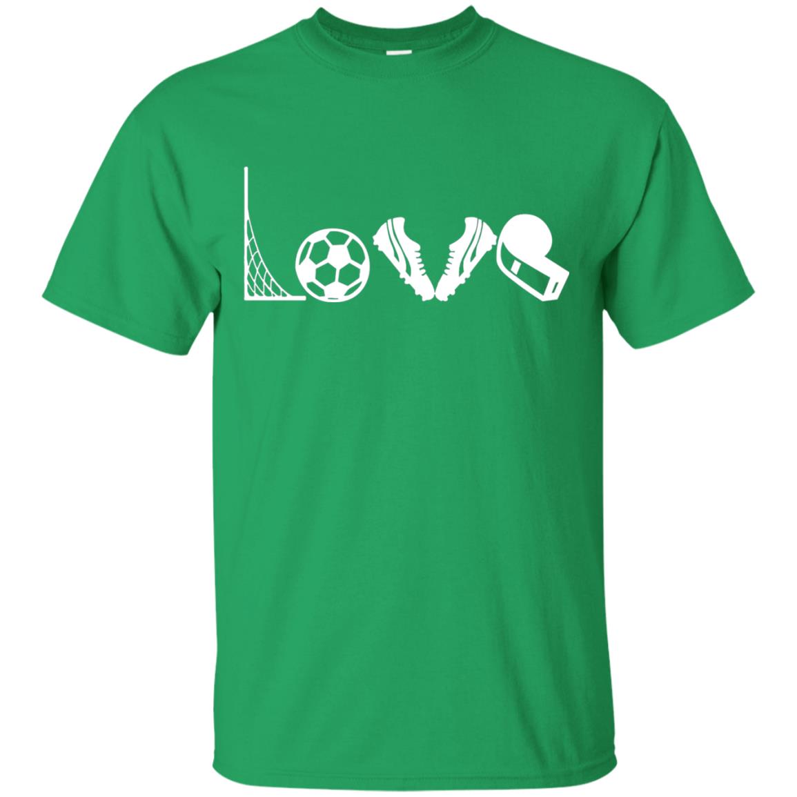 I Love Soccer Funny Soccer Lover T-shirt Irish Green