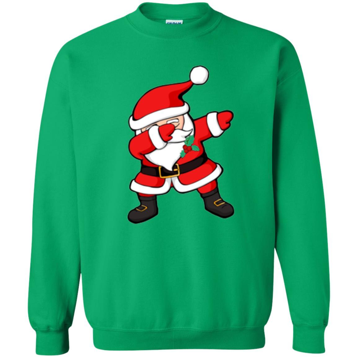 Christmas T-shirt Dabbing Santa Claus Christmas Dab Novelty Irish Green