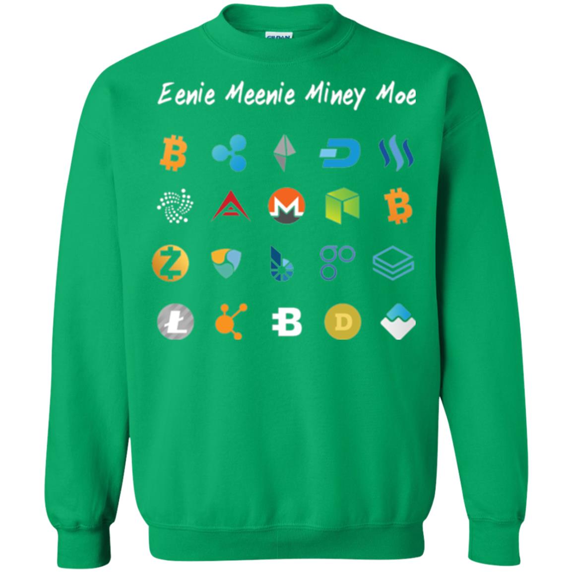Bitcoin Litecoin Ethereum Eenie Meenie Miney Moe T-shirt Irish Green