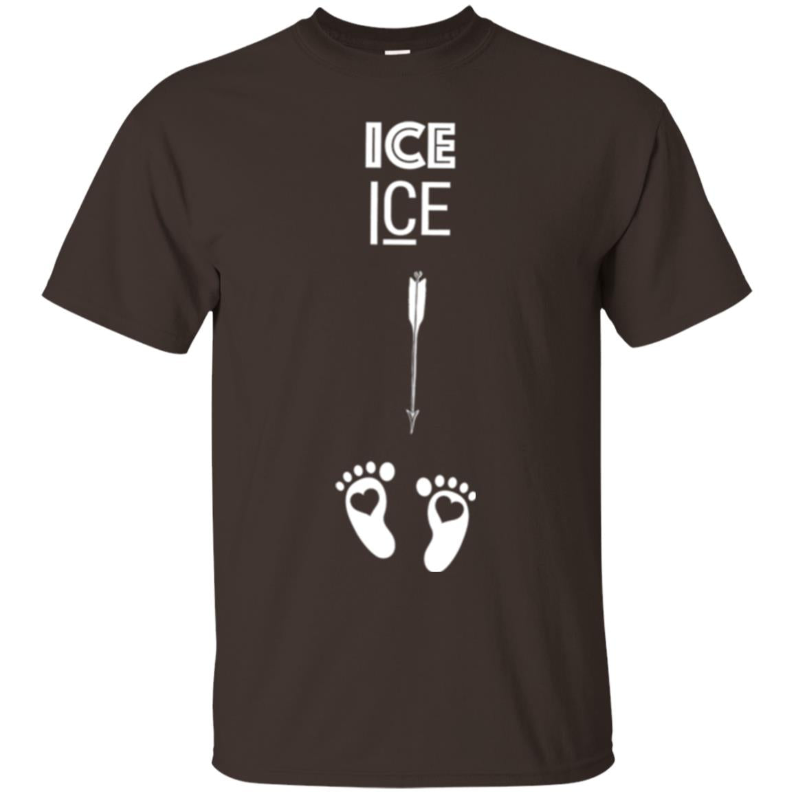Ice Ice Surprise Baby Pregnancy Announcement T-shirt Dark Chocolate