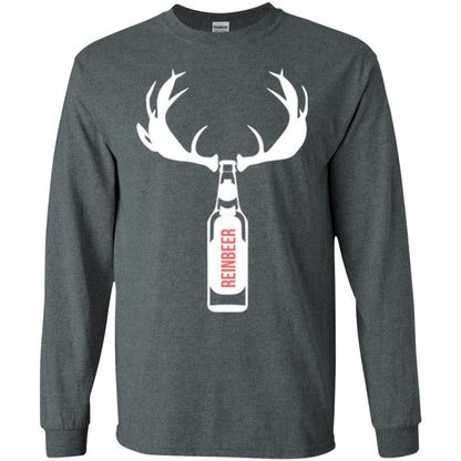 Christmas T-shirt Funny Christmas Reinbeer Dark Heather