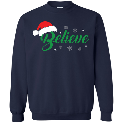 Christmas T-Shirt Believe In Santa Navy