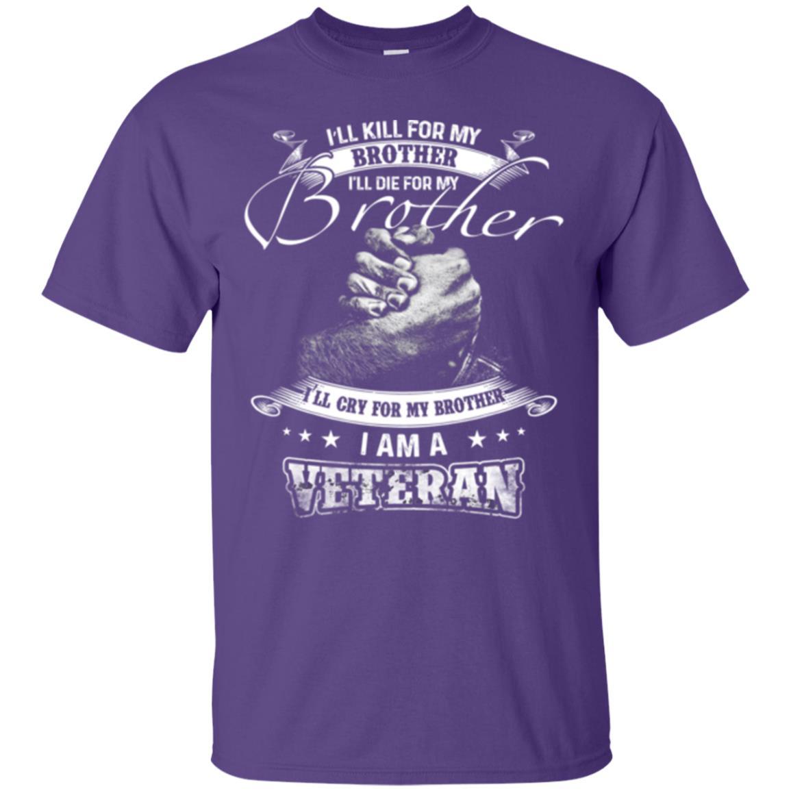 Veteran T-shirt I Am A Veteran Purple