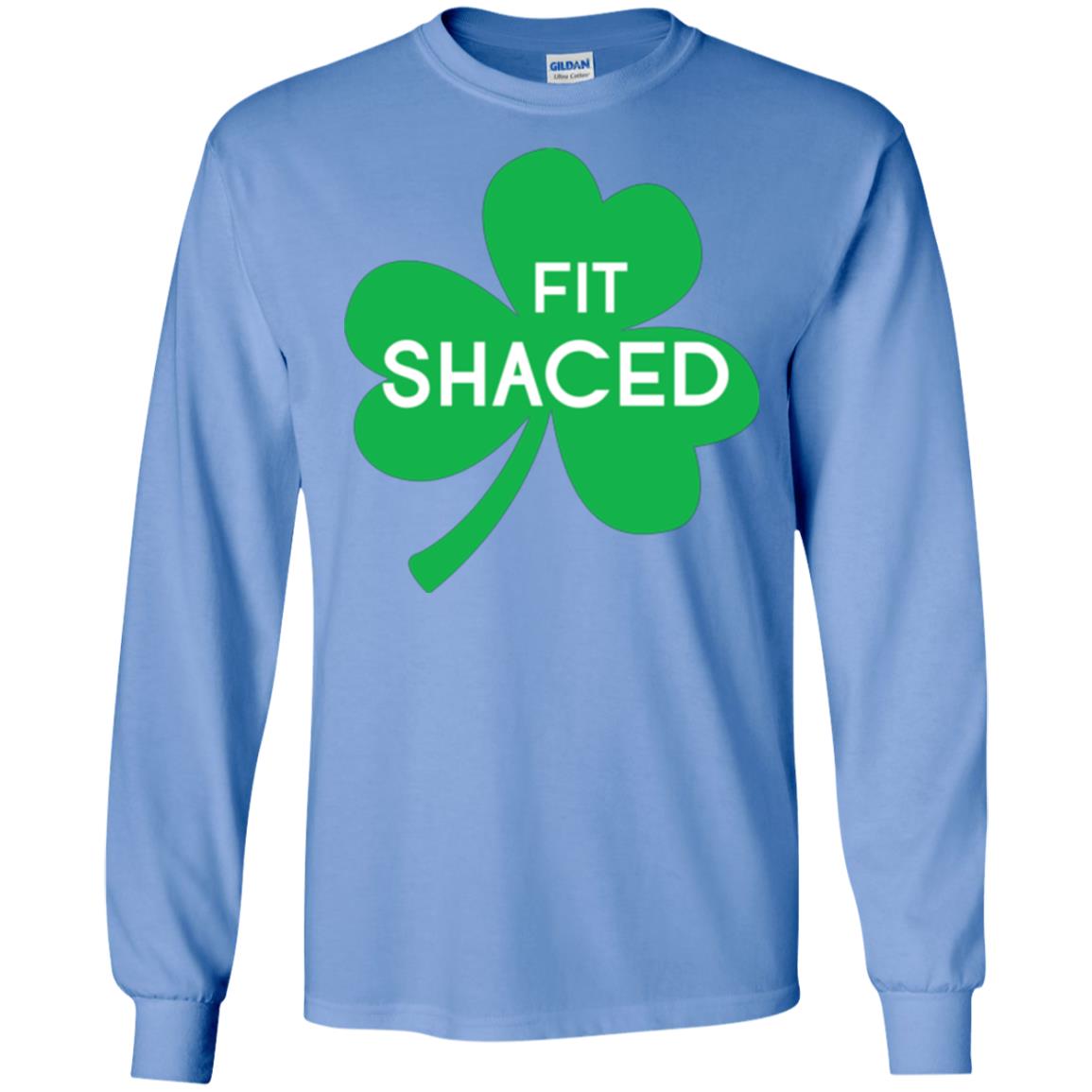 Saint Patrick's Day T-shirt Shamrocks Fit Shaced Carolina Blue