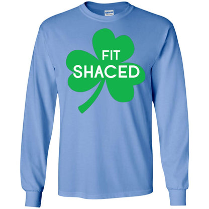 Saint Patrick's Day T-shirt Shamrocks Fit Shaced Carolina Blue