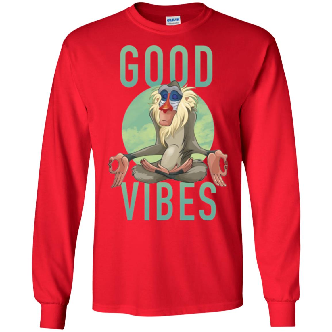 Rafiki Meditate Good Vibes T-shirt Red