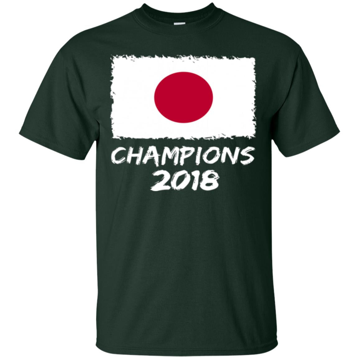 Football Lover T-shirt Japan Champions 2018 T-shirt Forest Green