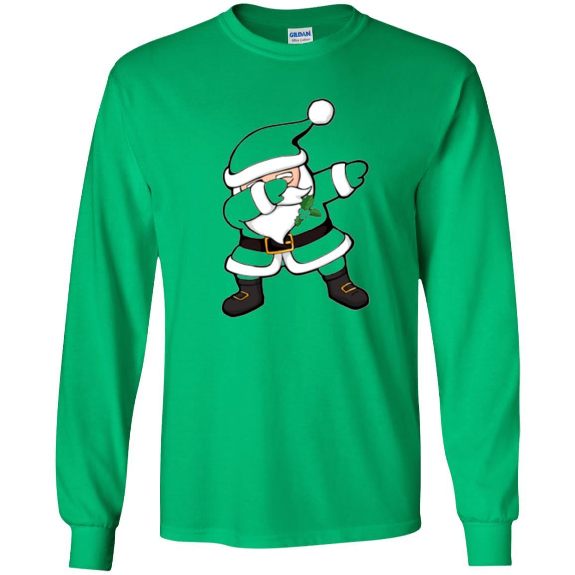 Merry Christmas T-shirt Dabbing Santa Claus Irish Green