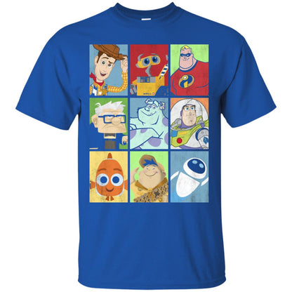 Epic Boxed Up Line Up Character Graphic T-shirt Royal