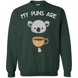 Animal Puns T-shirt My Puns Are Koala Tea